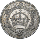 1929 Crown - George V British Silver Coin - Very Nice