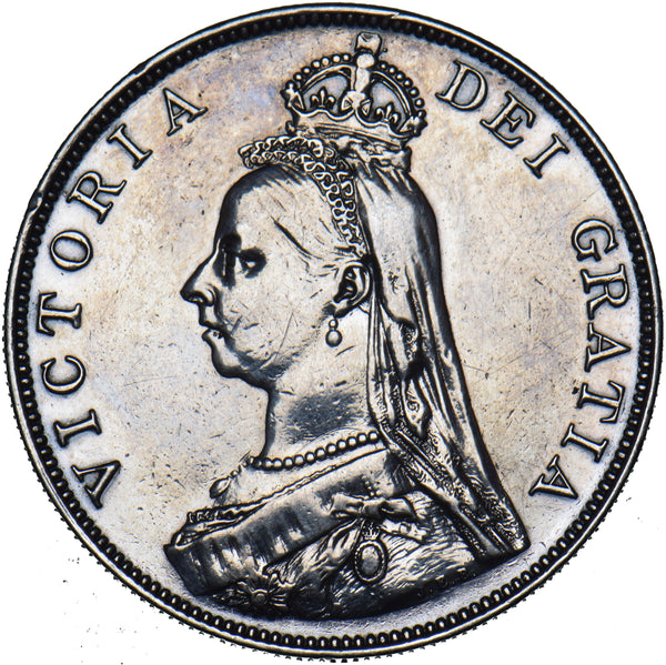 1887 Double Florin (Arabic 1) - Victoria British Silver Coin