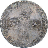 1697 Halfcrown - William III British Silver Coin - Nice