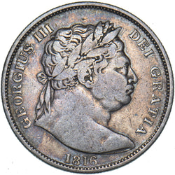 1816 Halfcrown - George III British Silver Coin - Nice