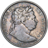 1816 Halfcrown - George III British Silver Coin - Nice