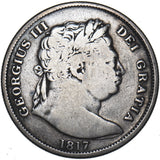 1817 Halfcrown (D Over T) - George III British Silver Coin