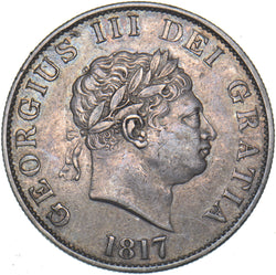 1817 Halfcrown - George III British Silver Coin - Nice