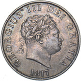 1817 Halfcrown - George III British Silver Coin - Nice