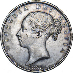 1885 Halfcrown - Victoria British Silver Coin - Very Nice
