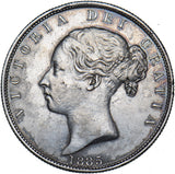 1885 Halfcrown - Victoria British Silver Coin - Very Nice