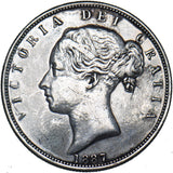 1887 Halfcrown (Young Head) - Victoria British Silver Coin