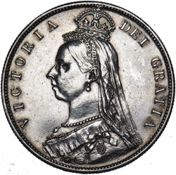 1887 Halfcrown - Victoria British Silver Coin - Nice