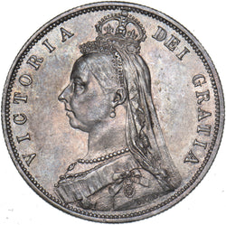 1887 Halfcrown - Victoria British Silver Coin - Very Nice