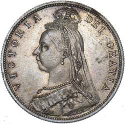 1887 Halfcrown - Victoria British Silver Coin - Superb
