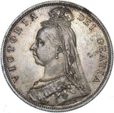 1887 Halfcrown - Victoria British Silver Coin - Superb