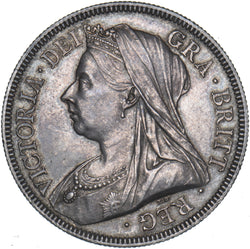 1893 Halfcrown - Victoria British Silver Coin - Very Nice