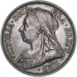 1893 Halfcrown - Victoria British Silver Coin - Very Nice