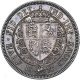 1893 Halfcrown - Victoria British Silver Coin - Very Nice