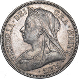 1893 Halfcrown - Victoria British Silver Coin - Nice
