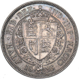 1893 Halfcrown - Victoria British Silver Coin - Nice