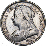 1895 Halfcrown - Victoria British Silver Coin - Nice