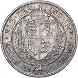 1895 Halfcrown - Victoria British Silver Coin - Nice