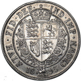 1895 Halfcrown - Victoria British Silver Coin - Nice
