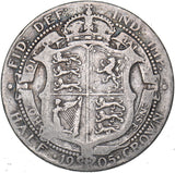 1905 Halfcrown - Edward VII British Silver Coin