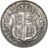 1924 Halfcrown - George V British Silver Coin - Very Nice