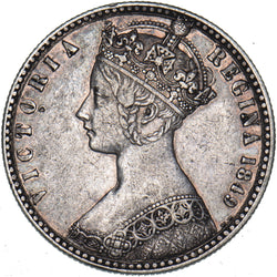 1849 Godless Florin - Victoria British Silver Coin - Very Nice
