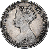 1859 Gothic Florin - Victoria British Silver Coin