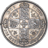 1872 Gothic Florin - Victoria British Silver Coin - Nice