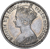 1873 Gothic Florin - Victoria British Silver Coin - Nice
