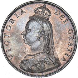 1887 Florin - Victoria British Silver Coin - Superb