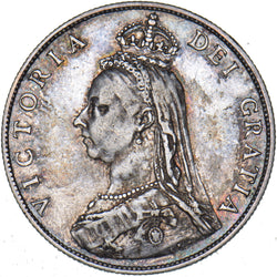 1887 Florin - Victoria British Silver Coin - Nice