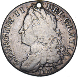 1745 Lima Shilling (Holed) - George II British Silver Coin