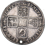 1745 Lima Shilling (Holed) - George II British Silver Coin