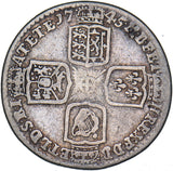 1745 Lima Shilling - George II British Silver Coin
