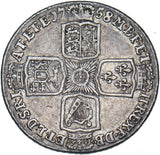 1758 Shilling - George II British Silver Coin - Nice