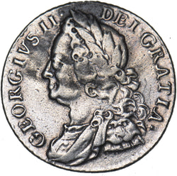 1758 Shilling (Ex-Mount) - George II British Silver Coin