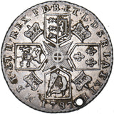 1787 Shilling (Holed) - George III British Silver Coin
