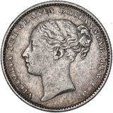 1880 Shilling - Victoria British Silver Coin - Nice