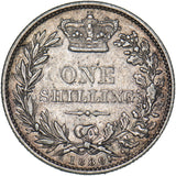 1880 Shilling - Victoria British Silver Coin - Nice