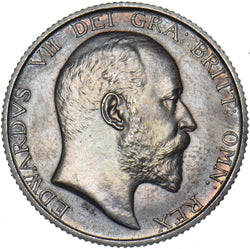 1902 Matt Proof Shilling - Edward VII British Silver Coin - Superb