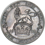 1902 Matt Proof Shilling - Edward VII British Silver Coin - Superb