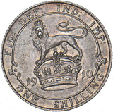 1910 Shilling - Edward VII British Silver Coin - Very Nice