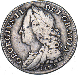 1746 Lima Sixpence - George II British Silver Coin