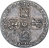 1757 Sixpence - George II British Silver Coin - Nice