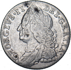 1758 Sixpence - George II British Silver Coin