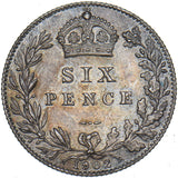 1902 Matt Proof Sixpence - Edward VII British Silver Coin - Superb