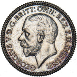 1927 Proof Sixpence - George V British Silver Coin - Superb