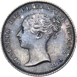 1839 Groat (Fourpence) - Victoria British Silver Coin - Very Nice