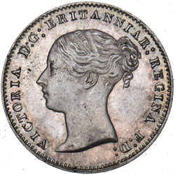 1859 Threepence - Victoria British Silver Coin - Very Nice