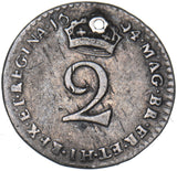 1694 Maundy Twopence (Holed) - William & Mary British Silver Coin